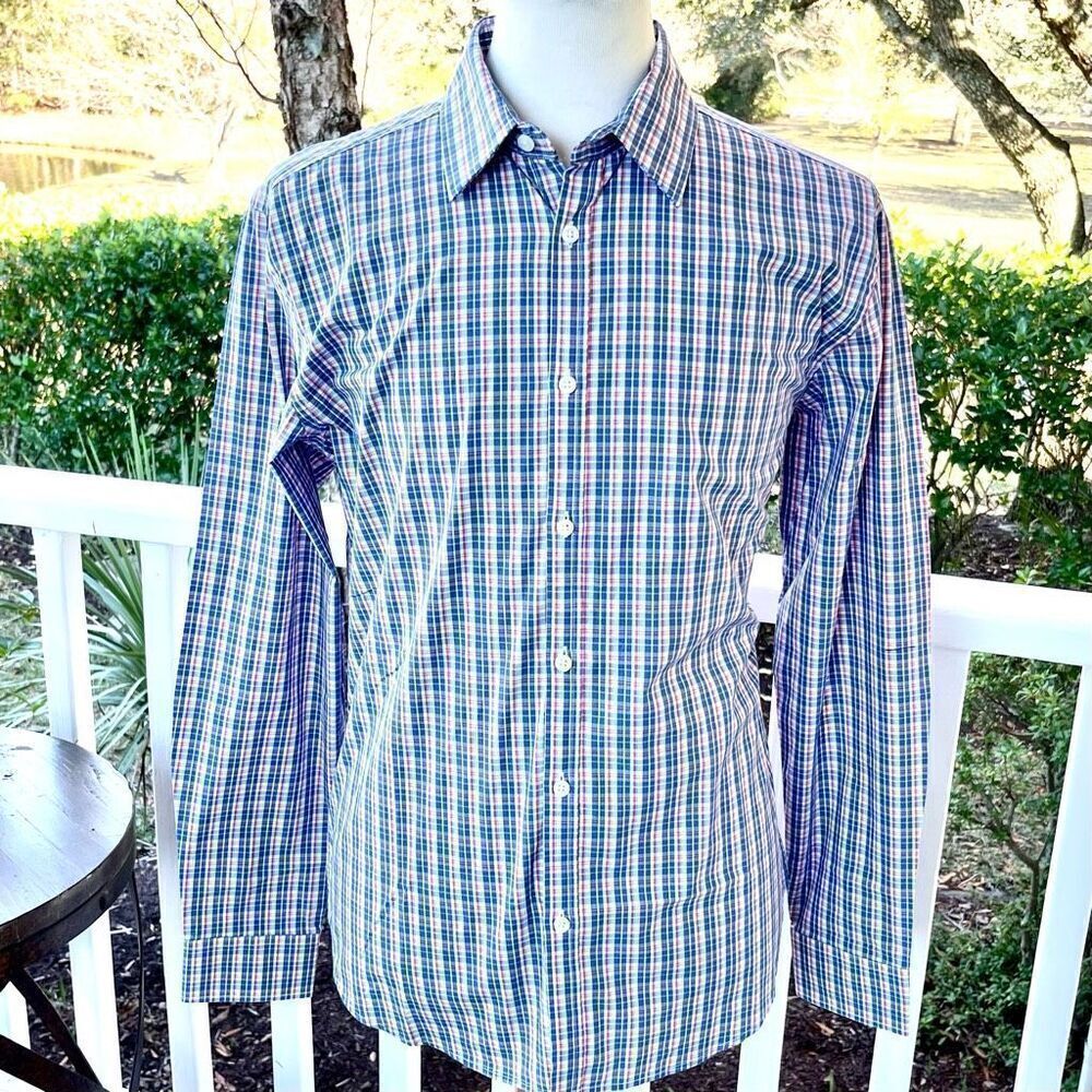 Jack Maverick Plaid Long Sleeve Shirt. Large.